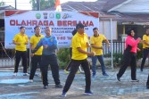 Meriahkan Hari Bhayangkara Ke - 80 Polres Meranti Gekar Olaraga Bersama Penuh Kebersamaan.