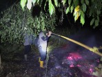 6 Malam Tidur di Lokasi Karhutla, Kapolres Meranti AKBP Gede Adi Padamkan Api Hingga Dini Hari