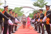 Farewell Parade Kapolres Meranti, AKBP Aldi Berpamitan, AKBP Gede Siap Lanjutkan Pengabdian