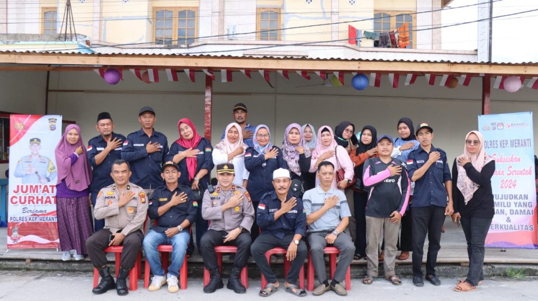 Polres Meranti Gelar Jum'at Curhat Bersama Perkumpulan Putra dan Putri Meranti Luar Negeri