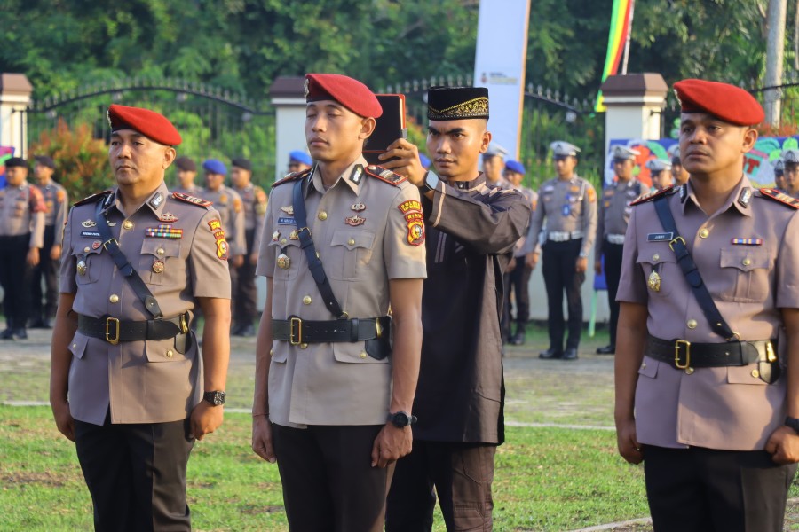 Polres Kepulauan Meranti Gelar Sertijab Empat Pejabat Utama, Kapolres Tekankan Profesionalisme dan Semangat Polri Presisi