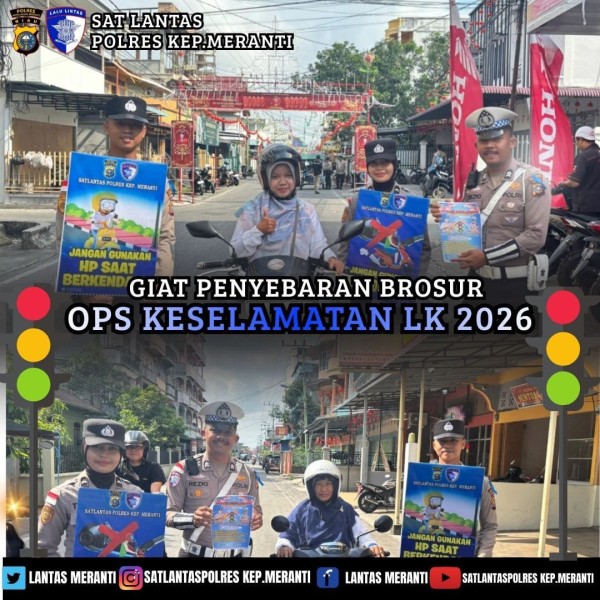 11 Kenalpot Brong Diamankan, 919 Teguran Dalam Operasi Lancang Kuning 2026 Polres Meranti