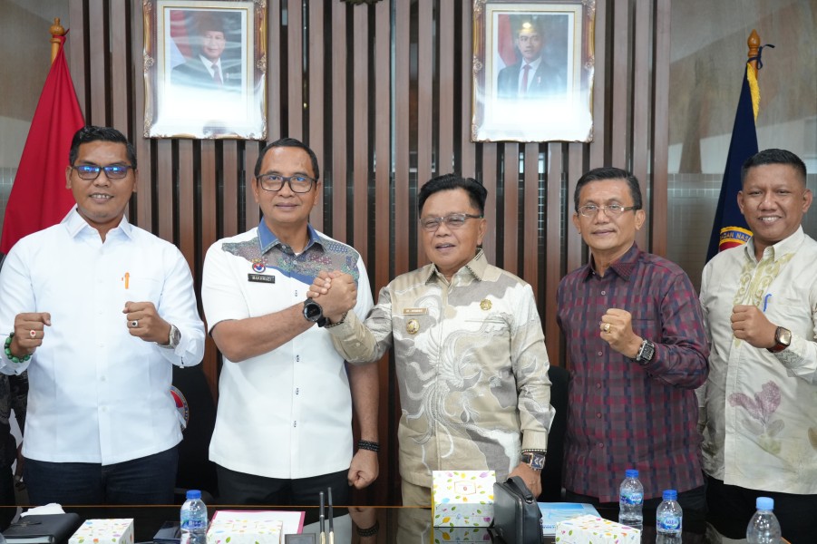 Komitmen BNPP RI Kawal Pembangunan Kawasan Perbatasan Meranti Saat Audiensi Bupati Asmar