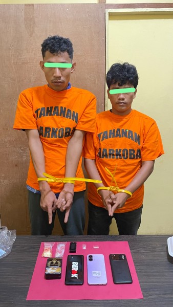 Satresnarkoba Polres Meranti Berhasil Ringkus Dua Terduga Pengedar Sabu Berserta Barang Bukti