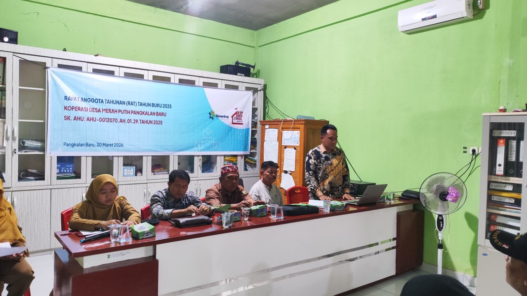 Koperasi Desa Merah Putih Pangkalan Baru Sukses Laksanakan RAT Tahun Pertama