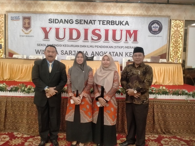 STKIP Meranti Gelar Yudisium 28 Lulusan Terbaik Matematika dan Penjaskesrek Di Wisudakan