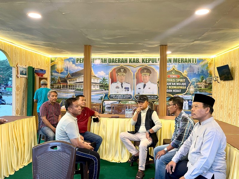 Tiba di Kuansing, Bupati Asmar Tinjau Kesiapan Stan Bazar Kafilah MTQ Meranti
