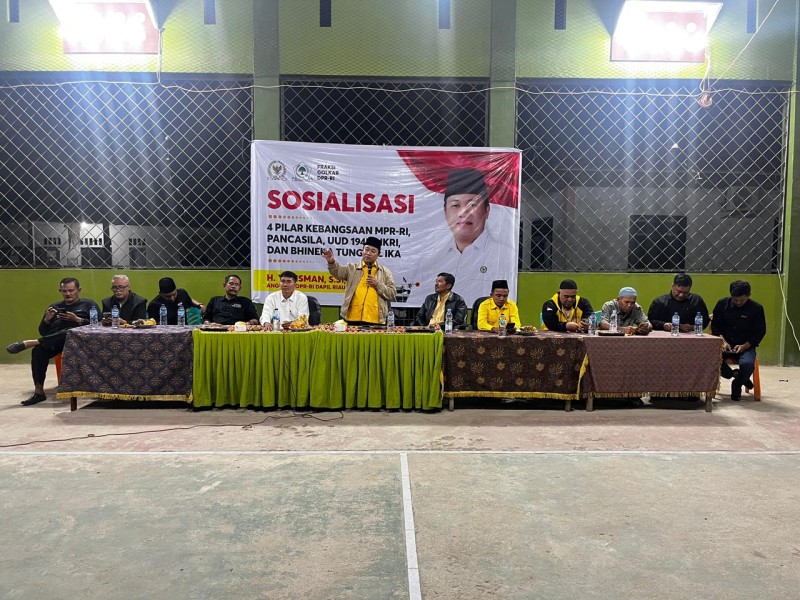 Sosialisasikan Empat Pilar MPR RI di Desa Sukajadi Lirik, Yulisman Tekankan Pentingnya Pengamalan Nilai Kebangsaan