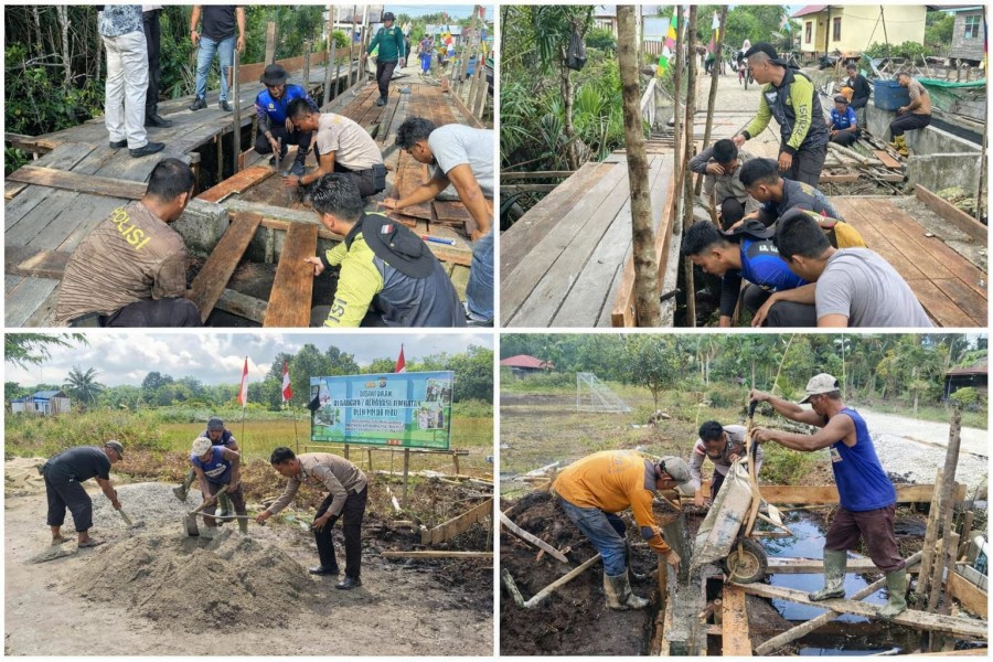 Progres Pesat! Pembangunan Jembatan Merah Putih Presisi Tahap II di Kepulauan Meranti Capai 40 Persen