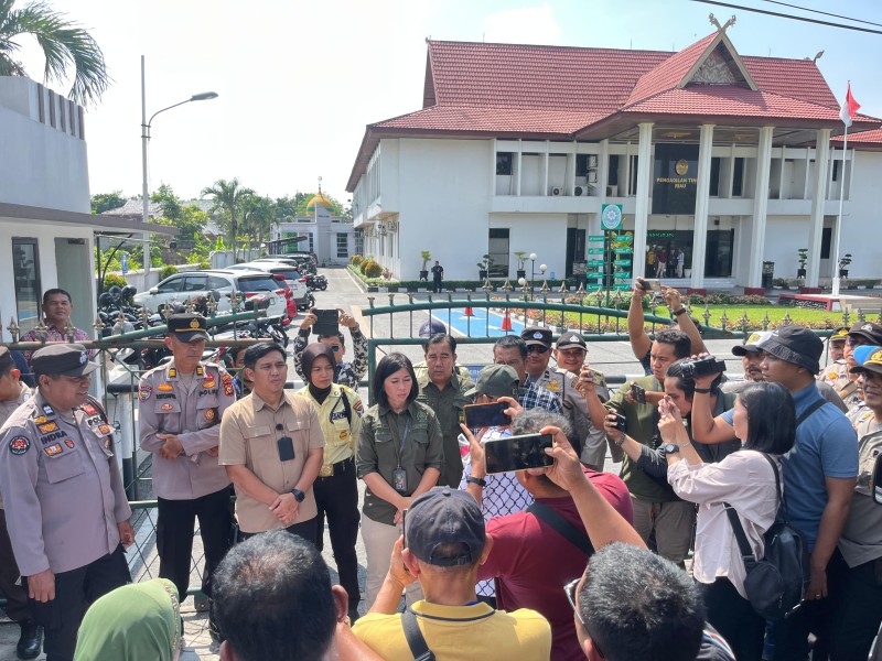 Jemput Keadilan, Petani Koppsa-M Unjuk Rasa Depan Pengadilan Tinggi Pekanbaru