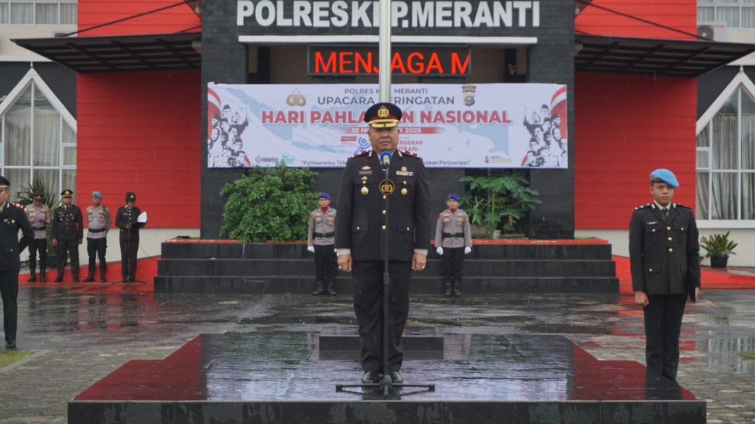 Polres Meranti Gelar Upacara Peringatan Hari Pahlawan, Kobarkan Semangat Juang dan Pengabdian