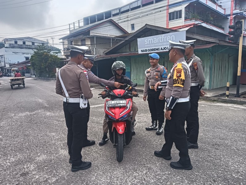 Satlantas Polres Meranti Beri 135 Teguran  Dalam Operasi Patuh Lancang Kuning 2026,