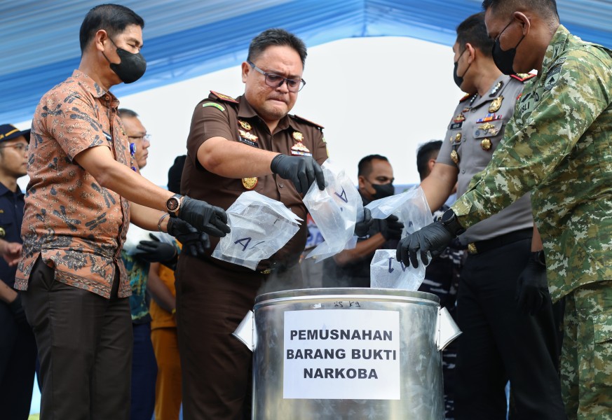 Pemusnahan 9 Kilogram Sabu, Pemkab Apresiasi Kinerja Polres Meranti