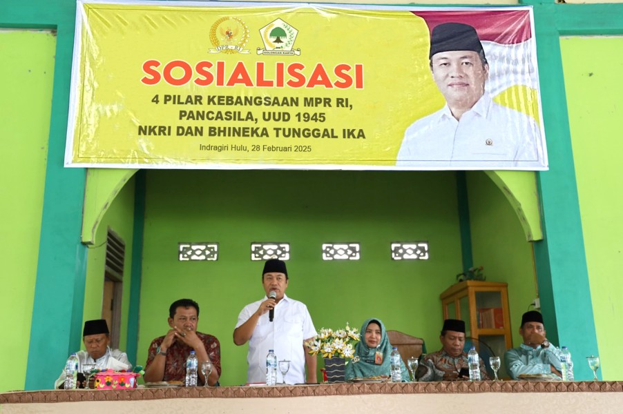 Yulisman Sosialisasikan Empat Pilar Kebangsaan di Desa Perkebunan Sungai Lala, Disambut Antusias Warga