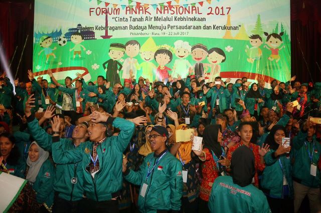 1000 Anak Indonesia Ikuti Forum Anak Nasional 2017 di Riau