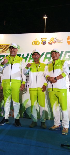 Bupati Meranti Dukung Gerakan Riau Lawan Karhutla, Hadiri Riau Bhayangkara Run 2026 yang Diikuti 15 Ribu Pelari