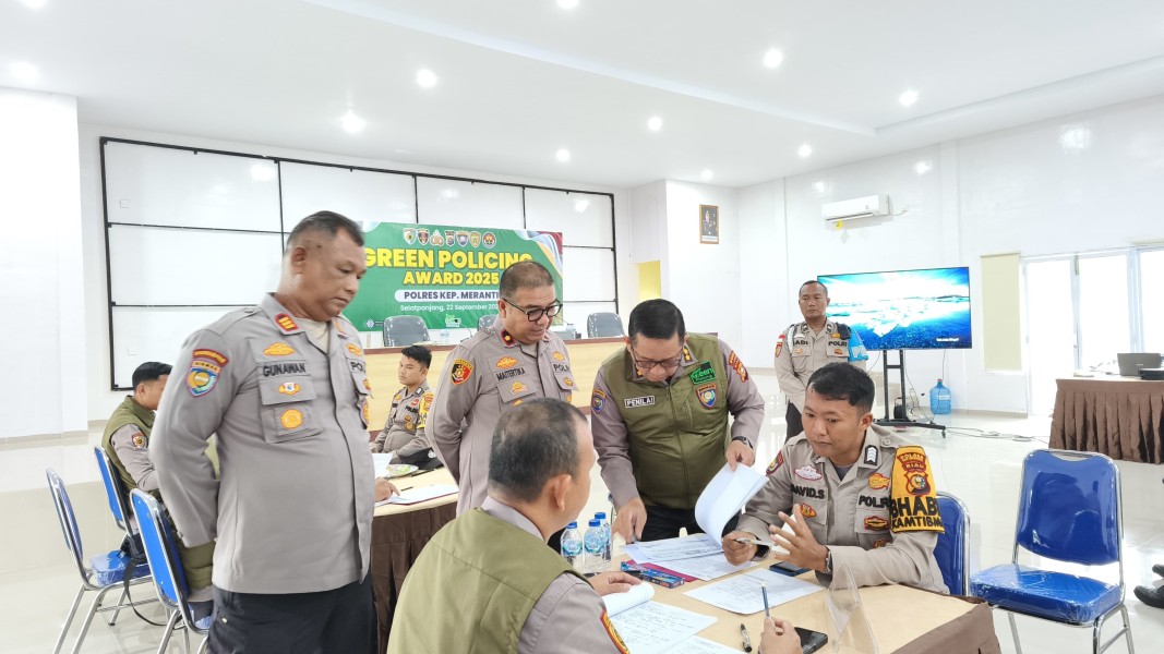 Tim Penilai Green Policing Award Kunjungi Polres Kepulauan Meranti