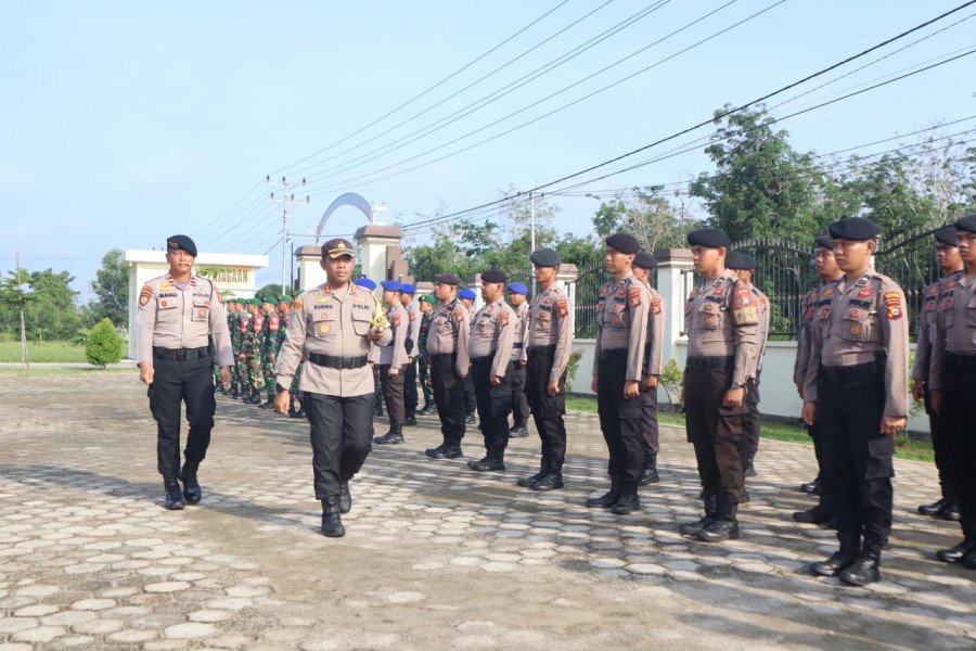 Polres Kepulauan Meranti Gelar Apel Konsolidasi Gabungan