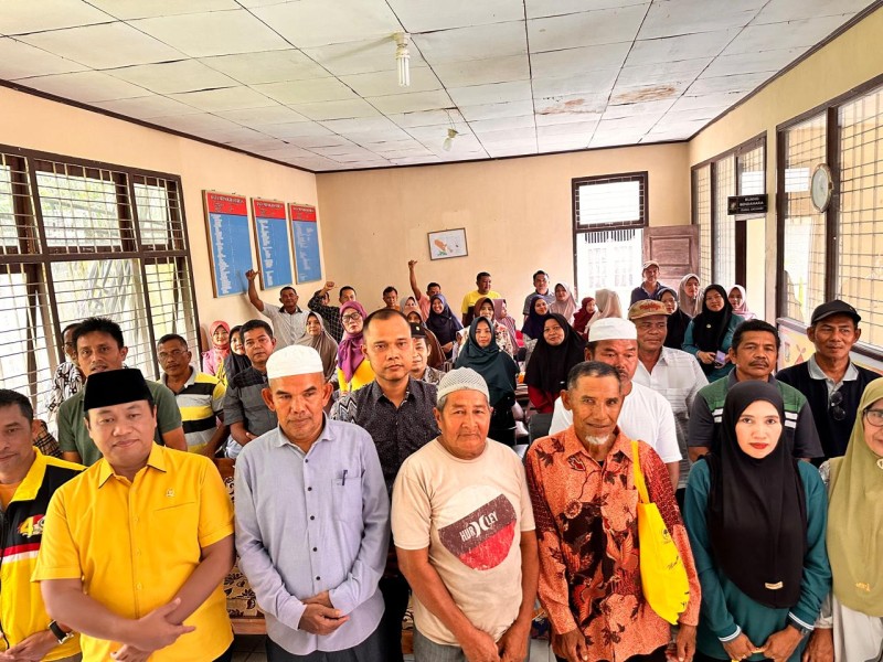 Yulisman Sosialisasikan Empat Pilar Kebangsaan di Desa Batu Langkah Kecil Kampar