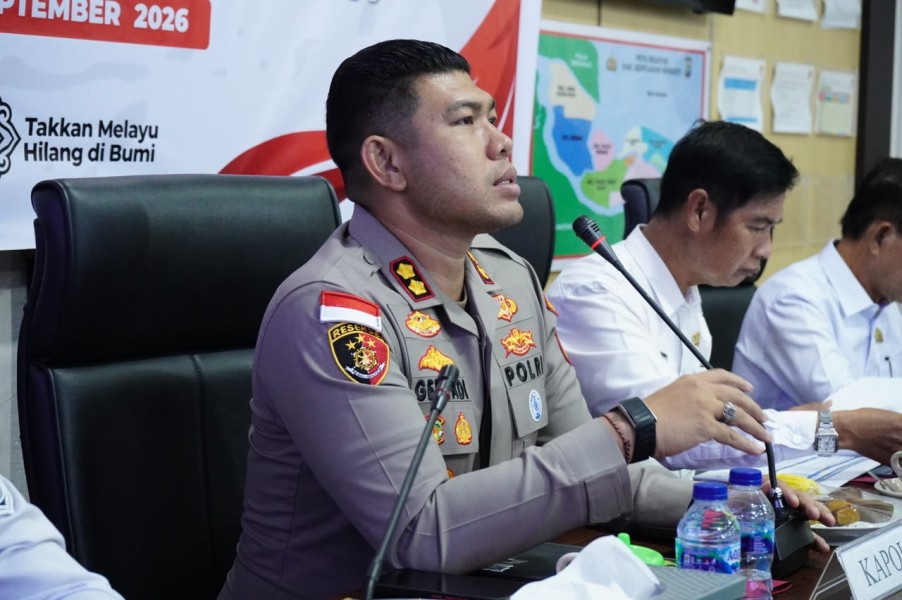 Polres Meranti gelar rakor lintas sektoral perkuat, Pengamanan Pilkades Serentak