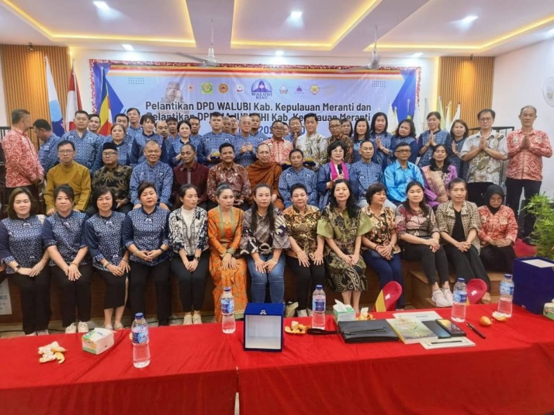 Dewan Pimpinan Daerah (DPD) Walubi dan Majelis Umat Buddha Theravada Indonesia (Majubuthi) dikukuh serentak kabupaten Meranti