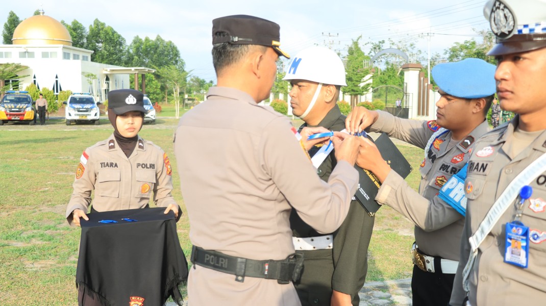Wakapolres Meranti Pimpin Apel Operasi Keselamatan Lancang Kuning 2026.