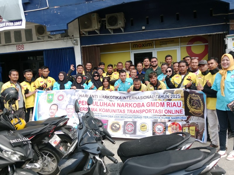 Cegah Penyalahgunaan, GMDM Riau Ajak Driver Online Perangi Narkoba