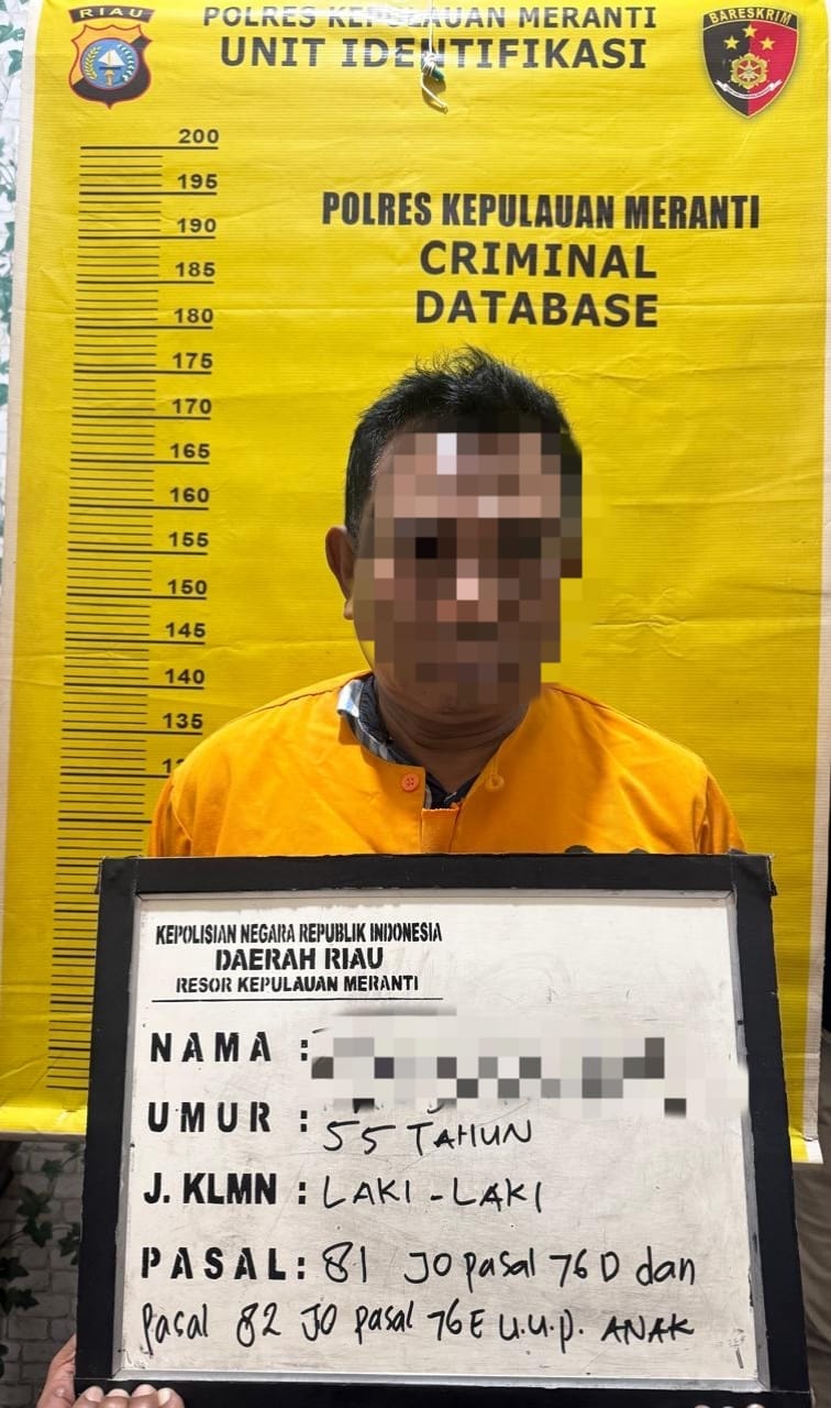Polres Meranti Berhasil Ringkus Pelaku Cabul Anak Dibawah Umur, Hendak Kabur Menuju Malaysia