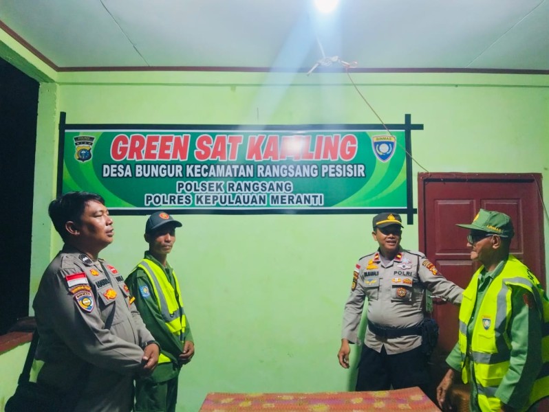 Menjaga Kamtibmas Bersama Polres Meranti Kunjungi Satkamling Wilayah Hukum