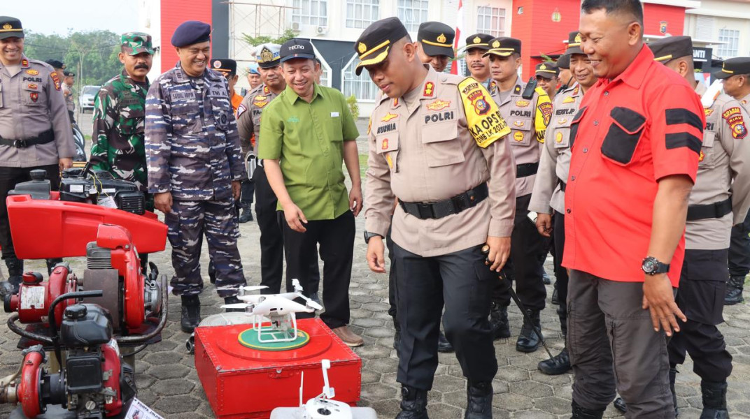 Kapolres Meranti Pimpin Apel Kesiapsiagaan Penanganan Karhutla