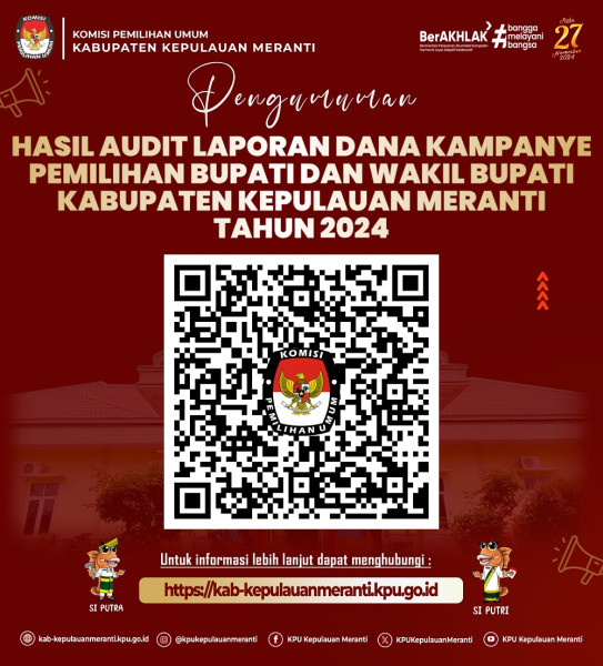 Ucapan KPU Meranti