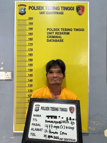Polsek Tebing Tinggi Berhasil Ungkap Kasus Pencurian Ruko Walet Di Selatpanjang.