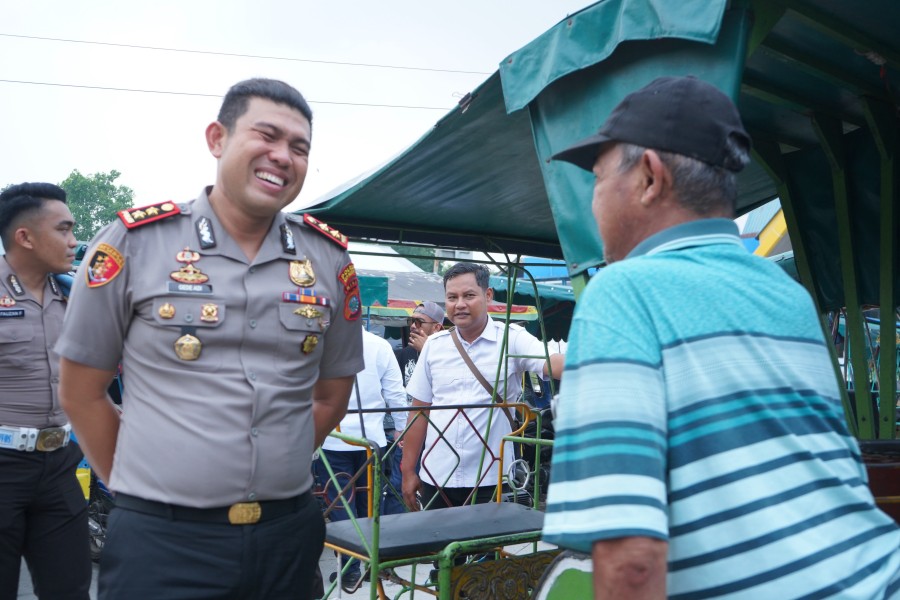 Kapolres Meranti AKBP Gede Hadir Bersama Abang Becak Pelabuhan Hidupkan Pariwisata hingga Kesejahteraan Masyarakat