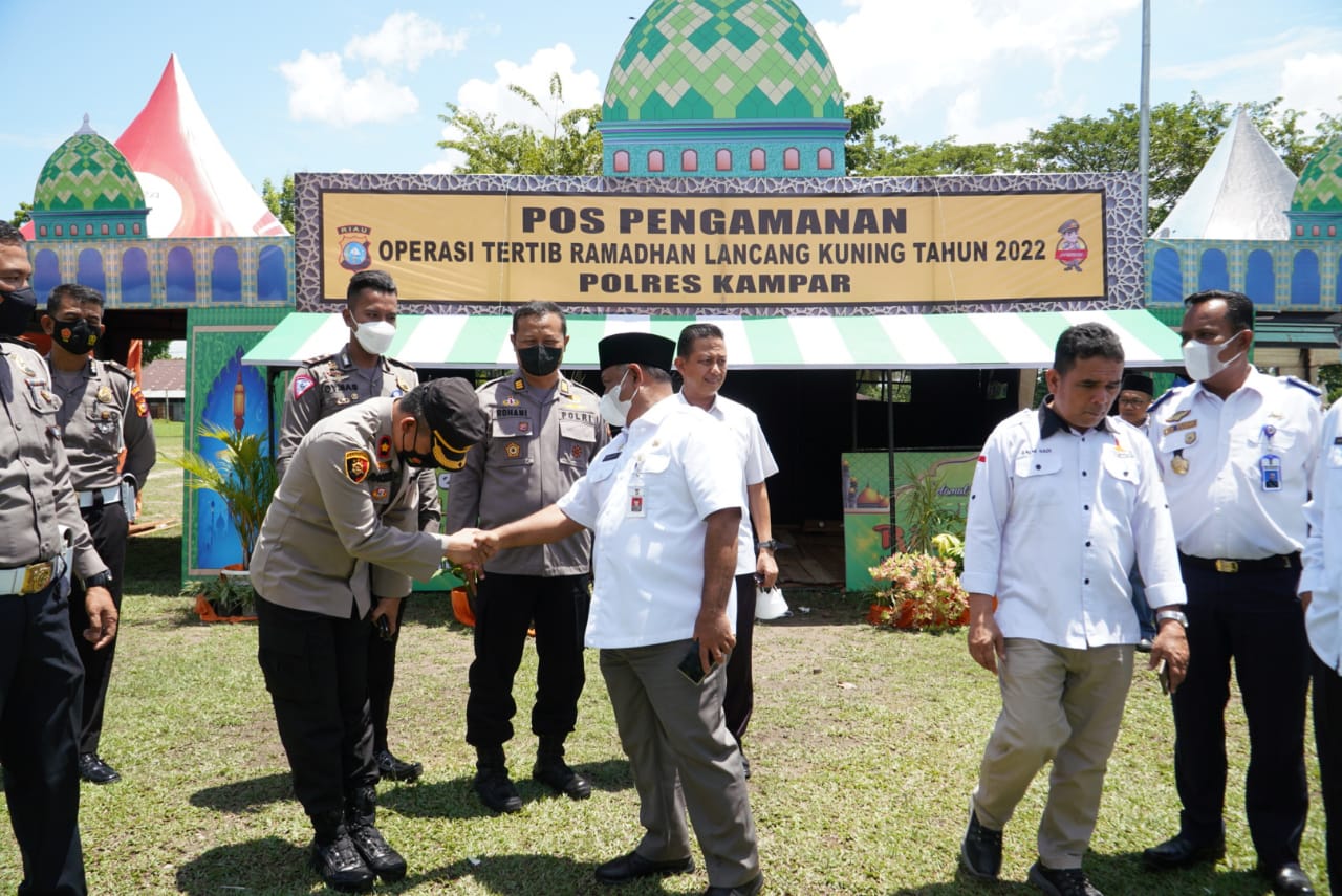 PLT Ketua KNPI Kampar Isap Nago Dukung Program Pemerintah Kampar Dirikan Posko Mudik