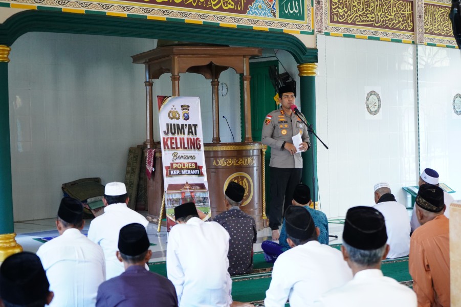 26 Masjid Jadi Sasaran Jumat Keliling, Polres Meranti Perkuat Pesan Kamtibmas