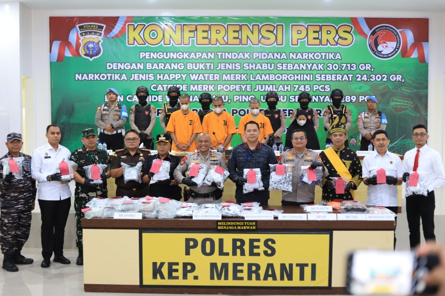 Bupati Meranti Apresiasi Kinerja Polres dalam Ungkap Jaringan Narkoba Internasional