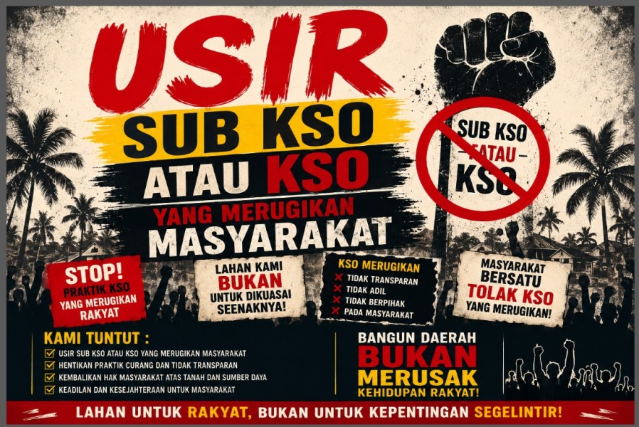 Warga Terbangiang dan Lipai Bulan Bersatu Menolak KSO/Sub-KSO Agrinas yang Merugikan Masyarakat