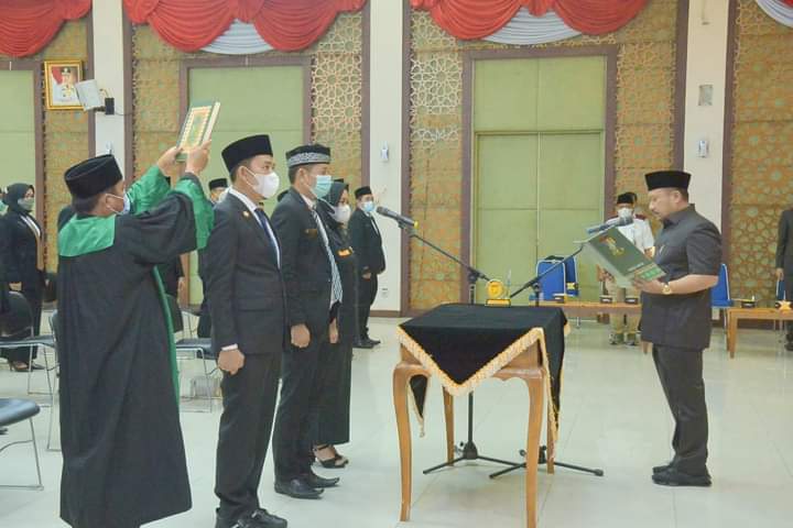 Catur Sugeng Susanto Lantik 55 Pejabat Eselon III Dan IV