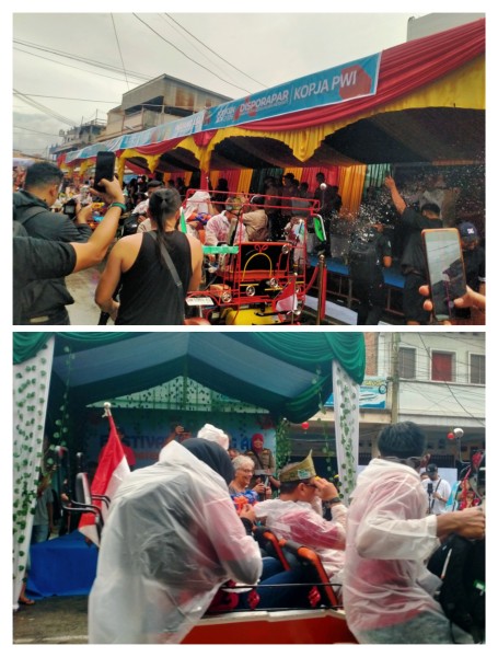 Kapolda Riau dan Wakapolda Berserta PJU Polda, Bupati Buka Resmi Pertival Perang Air 2026.