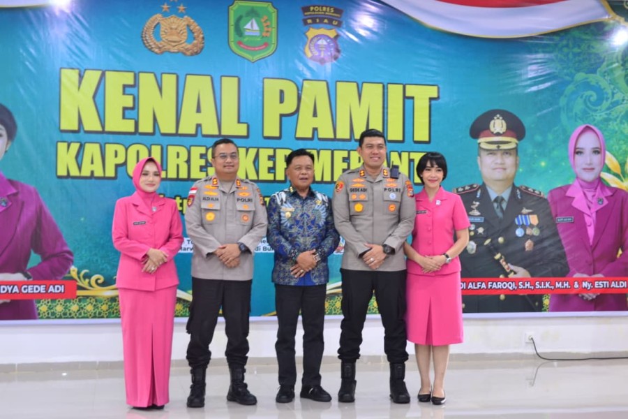 Bupati Asmar Sambut Kapolres Baru Kepulauan Meranti, Kenang Dedikasi AKBP Aldi Alfa Faroqi