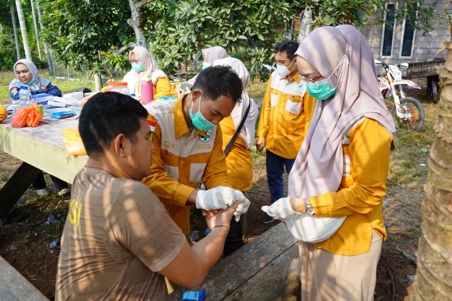Sepekan Tangani Karhutla, Kapolres Meranti dan Personel Gabungan Cek Kesehatan