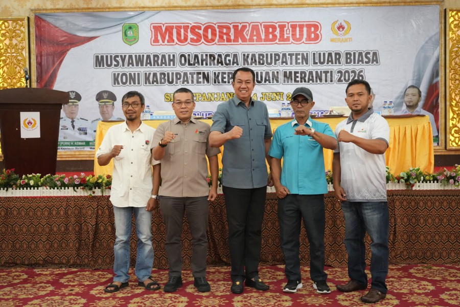 Musorkablub Berlangsung Lancar, Hidayat Abdurrahman Kembali Dipercaya Pimpin KONI Meranti