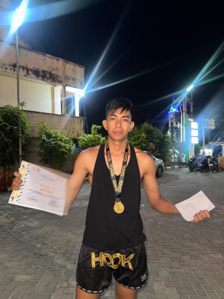 Disparbudpora Bengkalis Apresiasi Prestasi M. Febriyan di Exhibition Muaythai Dumai Open 2026