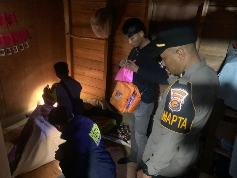 Pamapta Satu Polres Meranti Ipda Richi Afredo Gerak Cepat Terjun Langsung Atasi Temuan Mayat Desa Tenan