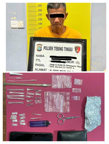 Operasi Antik 2026 Polsek Tebing Tinggi Ringkus Di Duga Pengedar Sabu Nipah Sendanu