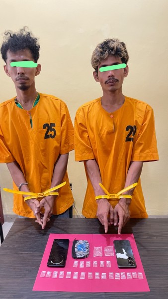 Satresnarkoba Polres Meranti Bongkar Peredaran Sabu, Dua Terduga Pengedar Ditangkap