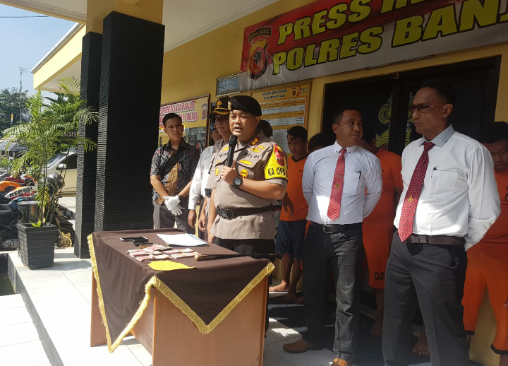 Polres Banjar Bekuk Lima Pelaku Pencurian Pemberatan