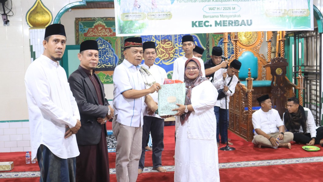Safari Ramadhan di Merbau, Bupati Asmar Serap Aspirasi Warga dan Dorong Percepatan Pembangunan Jalan