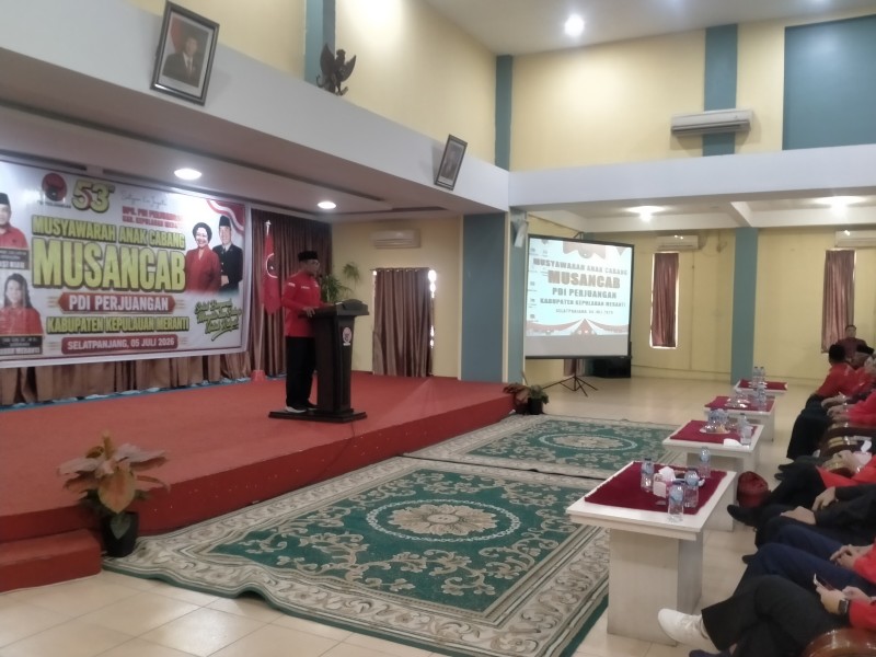 H.Zukri Buka Musancab PDI Kepulauan Meranti Ajak Kader Ikhlas Berpartai, Ajak Tanam Pokok Aren Semua Kader Partai Gratis
