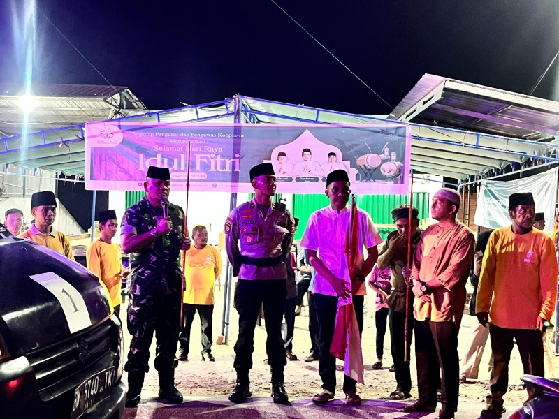 Masyarakat Desa Pangkalan Baru Antusias Ikuti Pawai Takbir Koperasi Koppsa-M
